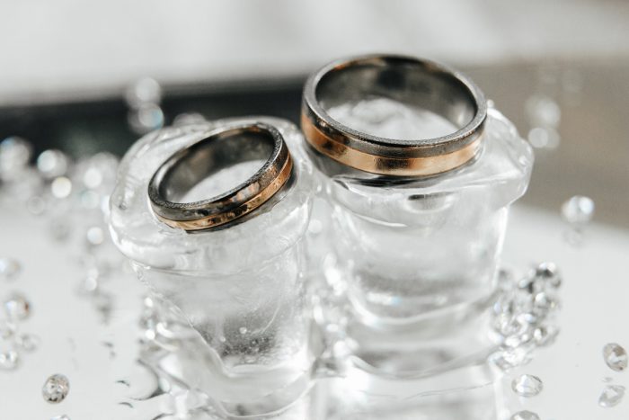 Titanium & Gold Wedding Rings