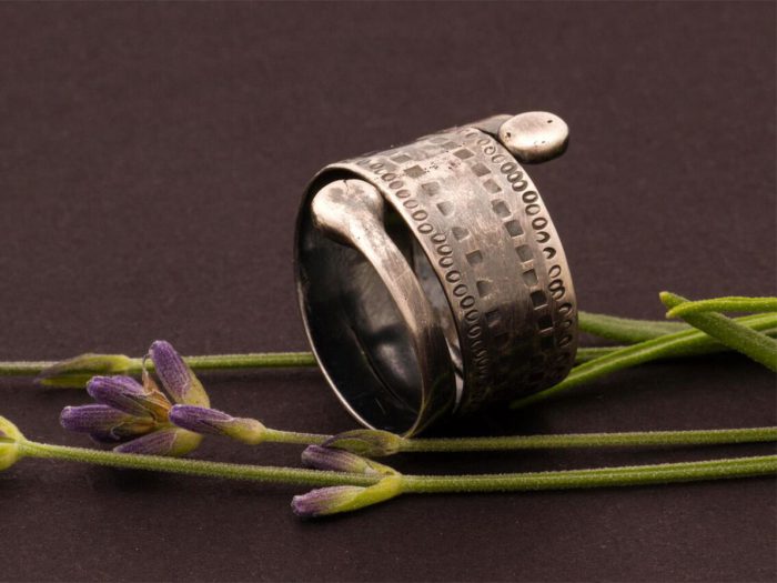 Viking Women Ring. Silver