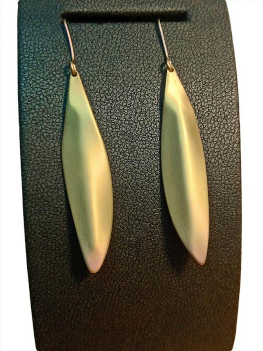 Titanium Earrings “Olives”. 5 grams